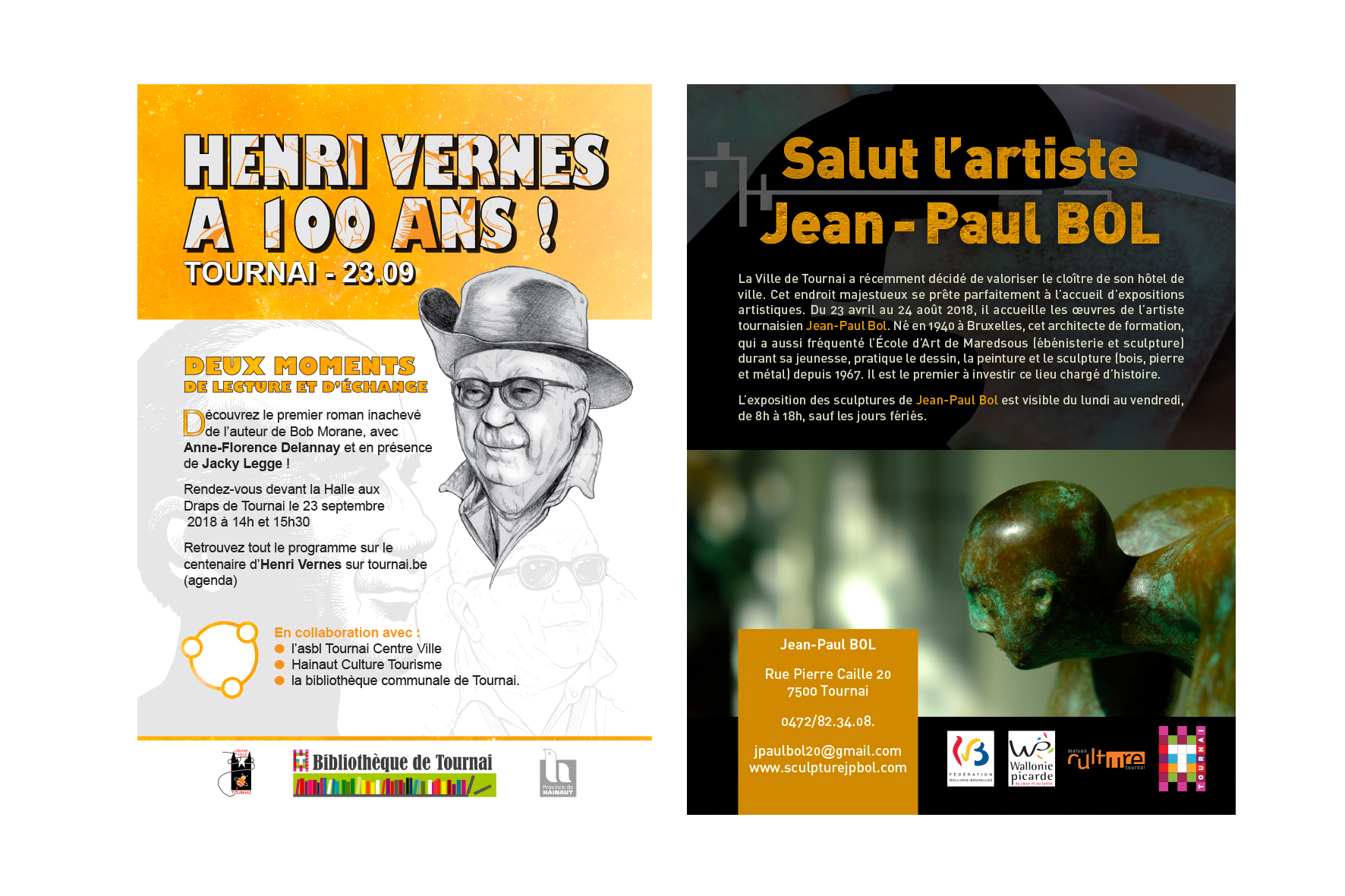 Les 100 ans d'Henri Vernes et exposition de Jean-Paul Bol